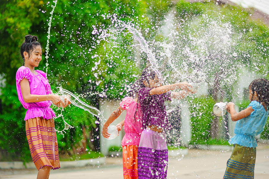 Water fights on the street for Songkran | Travel Nation