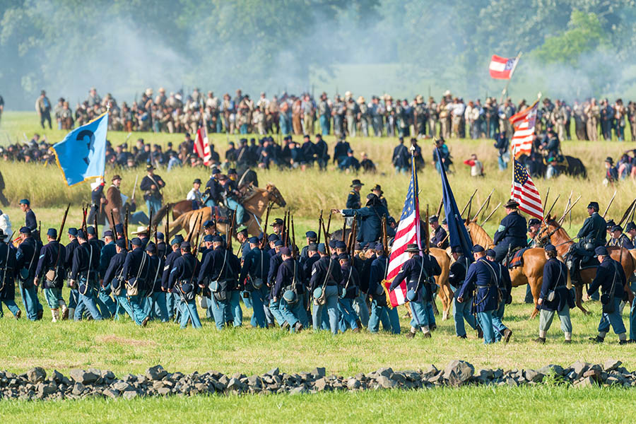 Take a tour to Gettysburg and learn about the US Civil War