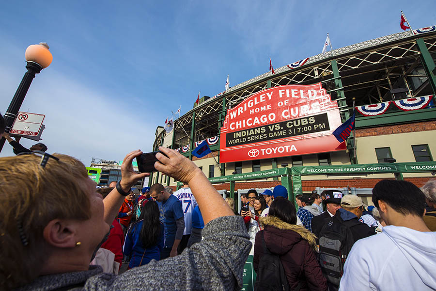 Catch a baseball game at Wrigley Field