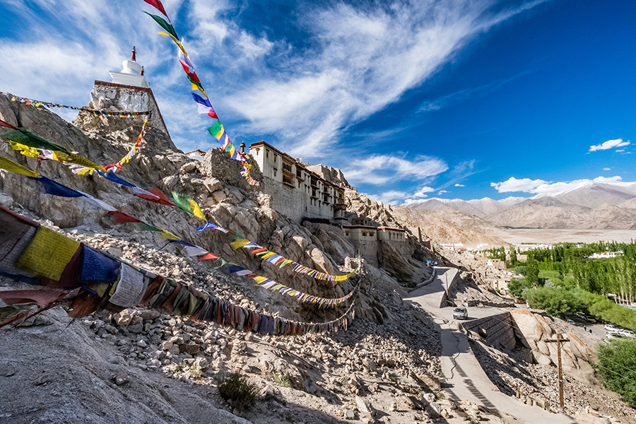 Watch the fluttering prayer flag at the Shey Monastery | Travel Nation Watch the fluttering prayer flag at the Shey Monastery | Travel Nation