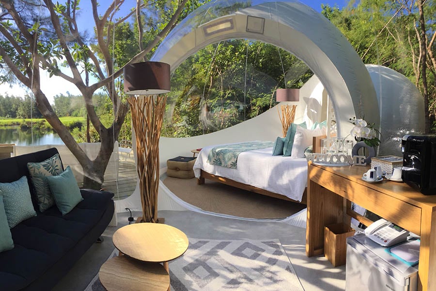 Enjoy a romantic stay in a stylish bubble | credits: Bubble Lodges