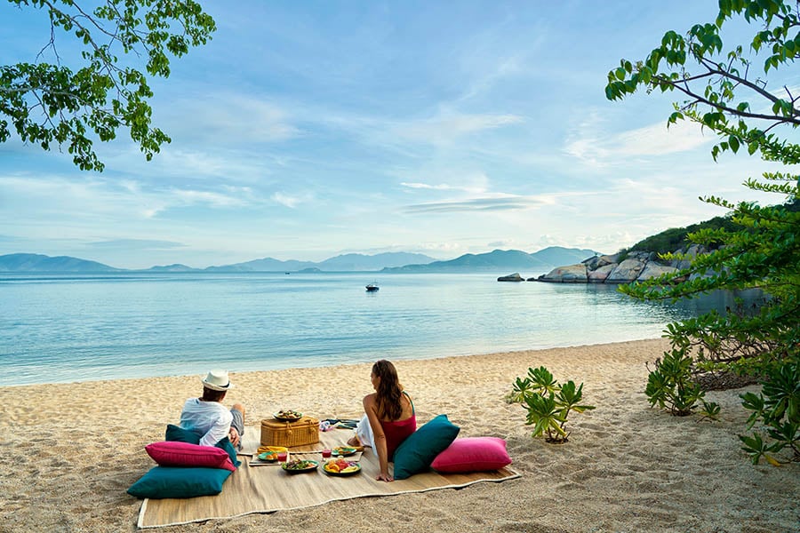 Enjoy a beach picnic at Six Senses Ninh Van Bay | Photo credit: Six Senses