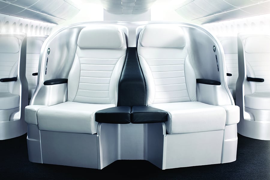 Air New Zealand Premium Economy Spacesaver seat