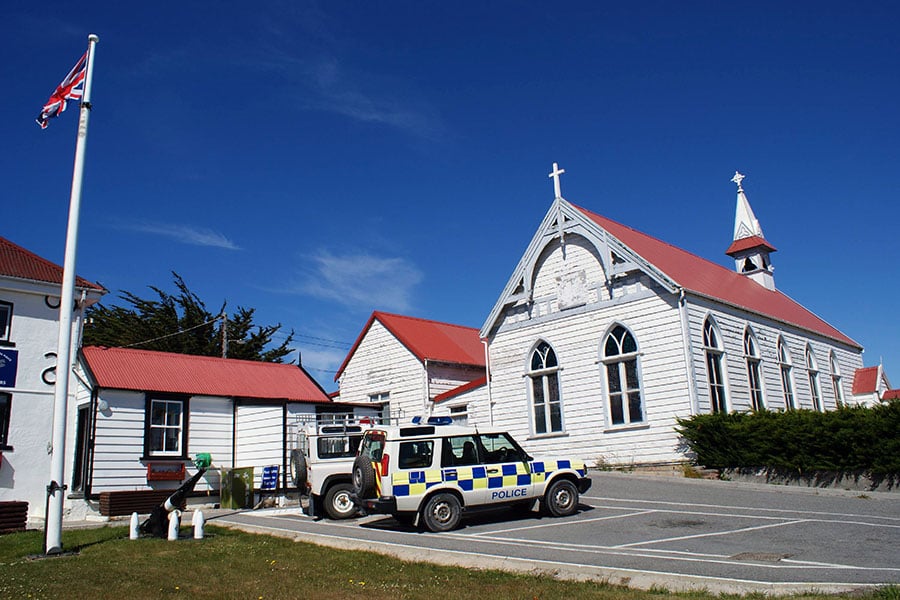 A small piece of home in Stanley, Falkland Islands