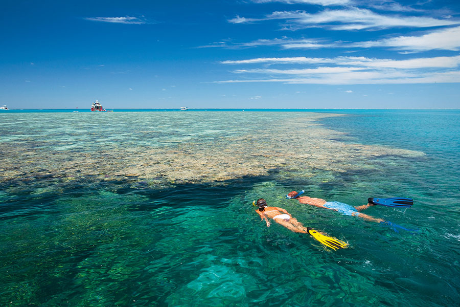 Snorkel until your heart's content on the Great Barrier Reef