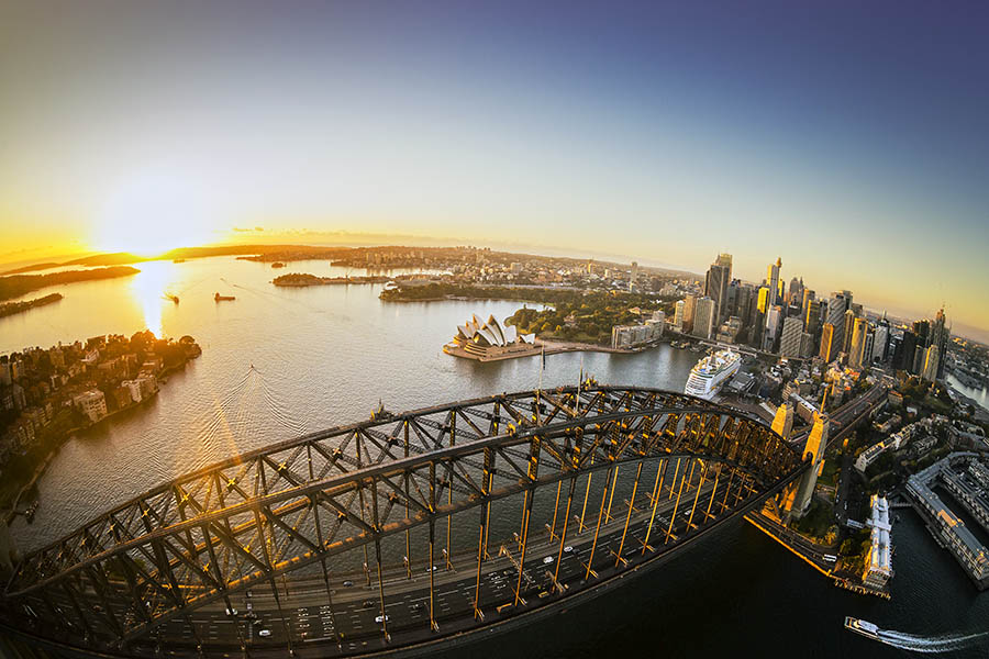 Sydney Harbour at sunset | photo credit: Destination NSW