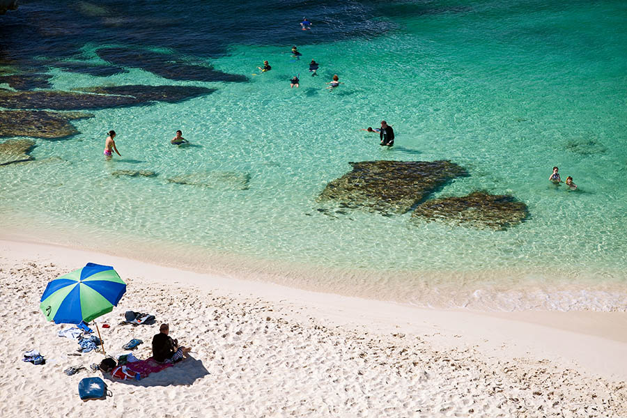 Swim in the clear blue waters of Rottnest Island