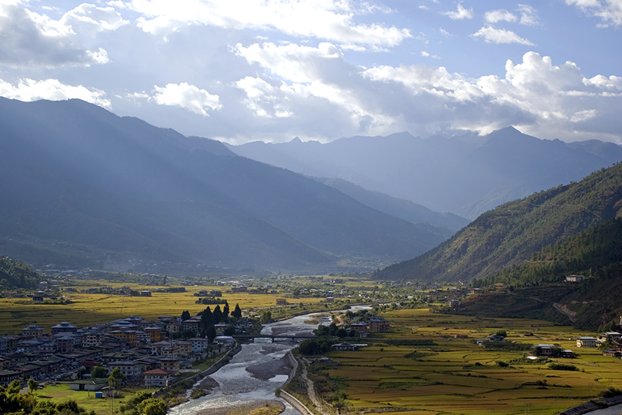 You'll find yourself admiring the quaint architecture of Paro