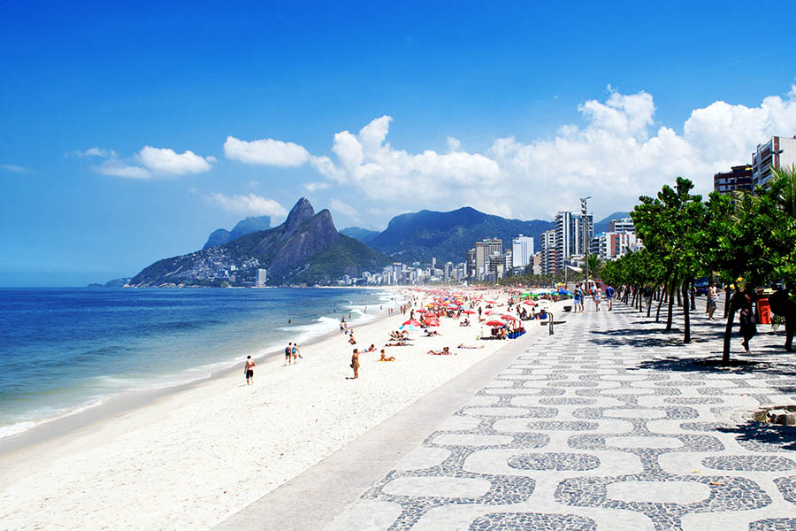 Stay at a hotel near Copacabana or Ipanema beaches