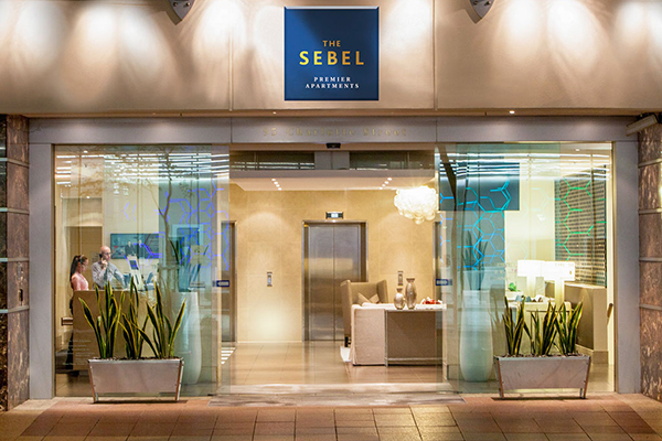 The Sebel Suites Brisbane entrance