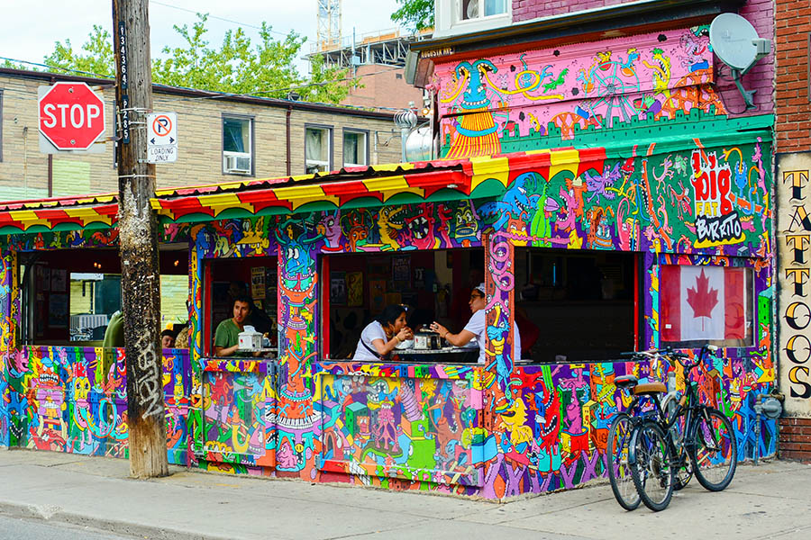 The colourful neighbourhood of Kensington Market reveal Toronto’s multicultural heritage