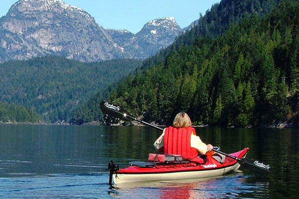 Choose to kayak into the wilderness