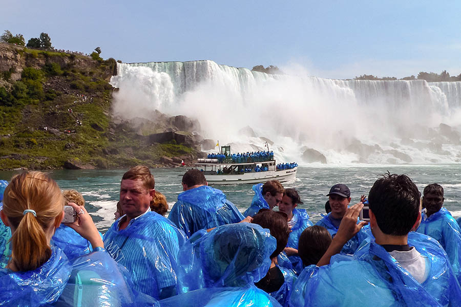 There's a good chance you'll get wet at Niagara Falls!