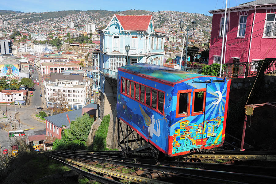 Take a ride on Valparaiso's charming funicular