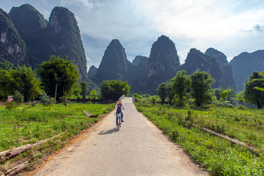 Spend a day cycling through Yangshuo
