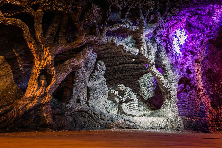 Explore the depths of the magnificent Salt Cathedral