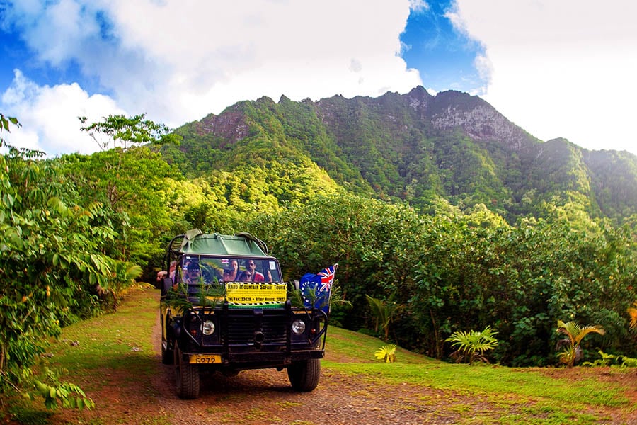 You could explore Rarotonga by jeep safari