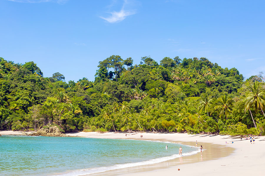 Spend an afternoon relaxing on the beach in Manuel Antonio National Park