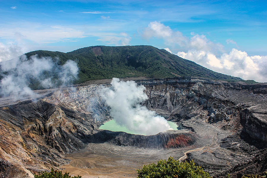 Visit the active crater of Poas Volcano