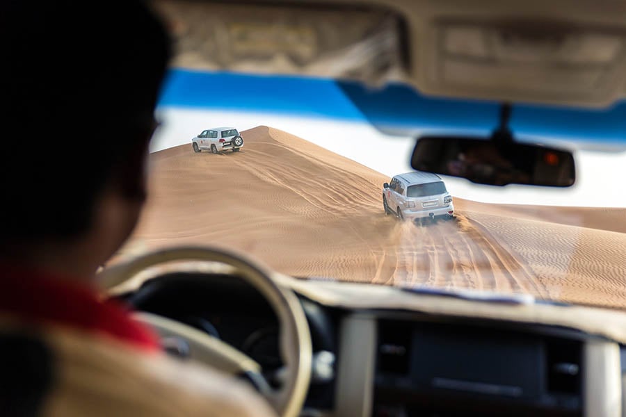 Enjoy a rollercoaster 4WD drive in the dunes