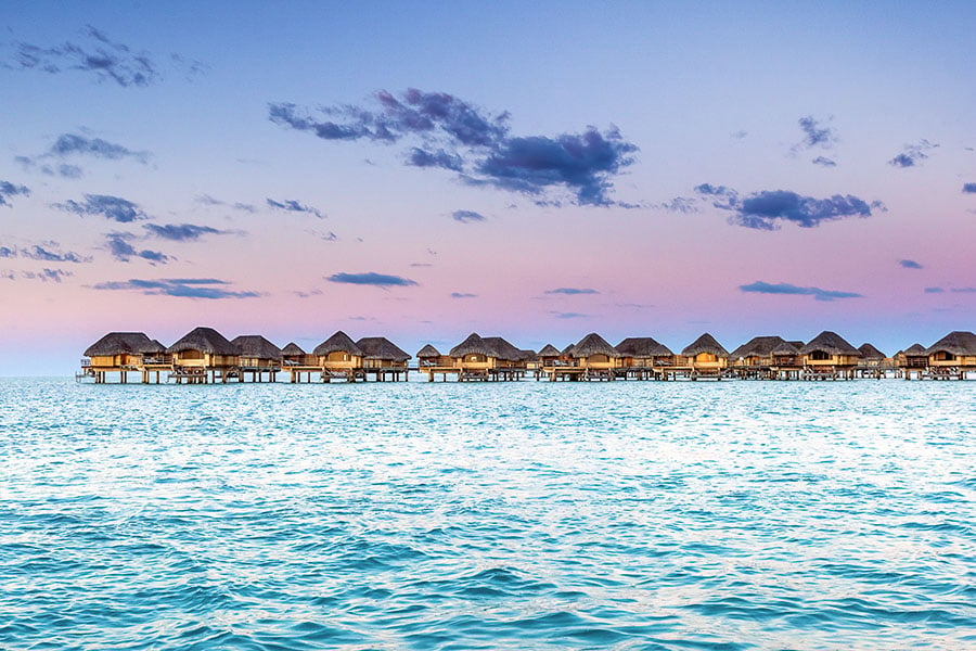 This hotel is one of the most stunning properties in French Polynesia