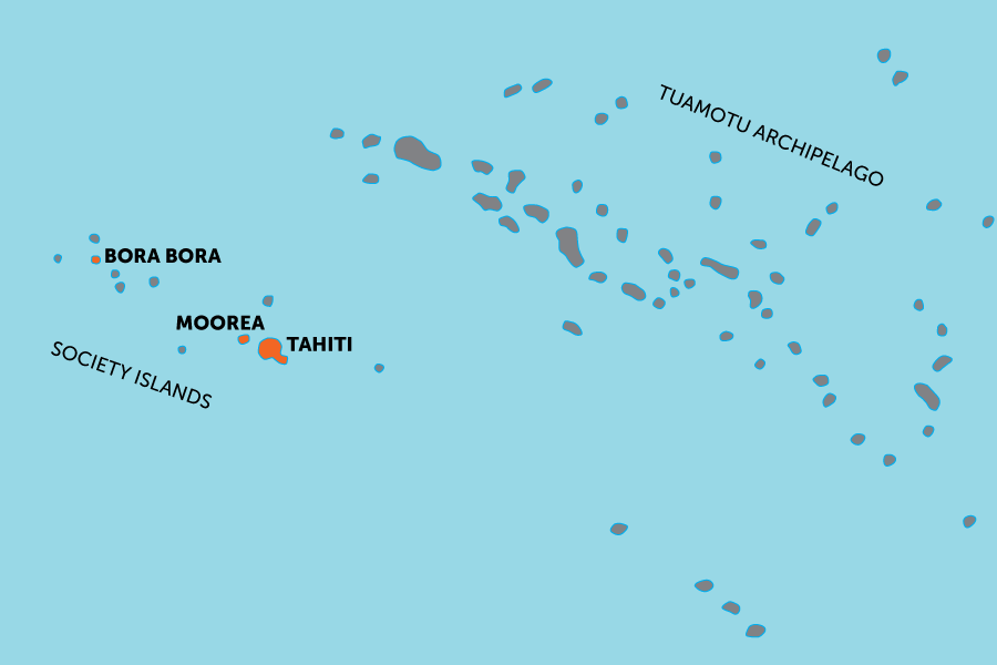 Classic Tahiti, Moorea & Bora Bora | map