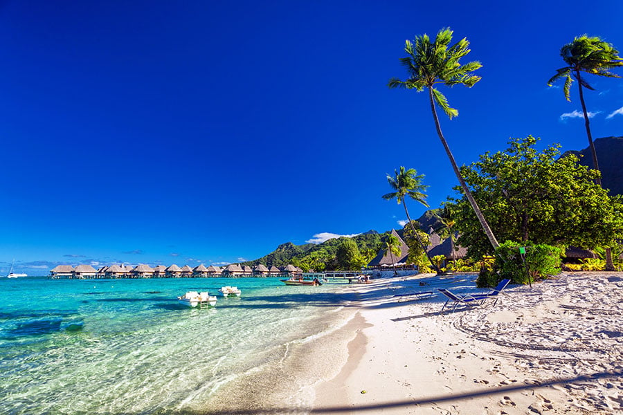 Paradise beach in Moorea, French Polynesia