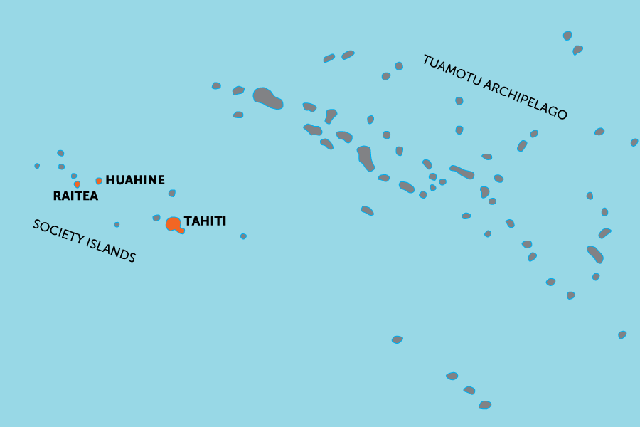 Off the beaten track in French Polynesia: Huahine and Raiatea pension stay | map