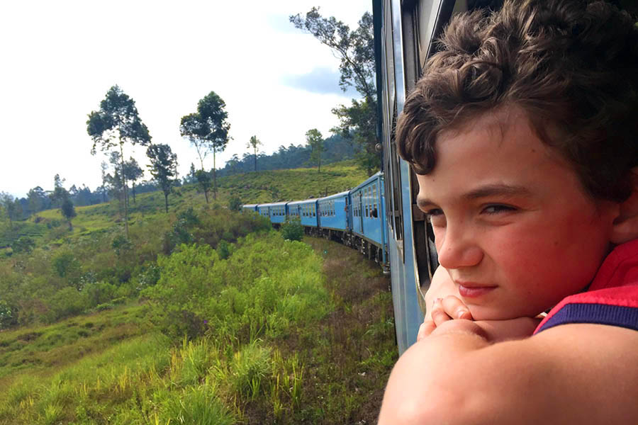 Family trip on the train to Ella, Sri Lanka | Travel Nation