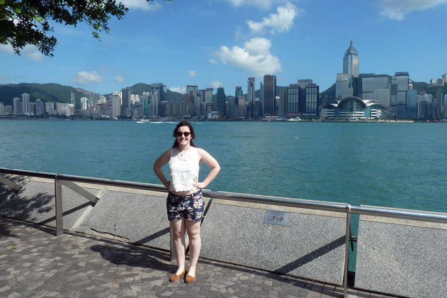 Stood at Victoria Harbour, Hong Kong