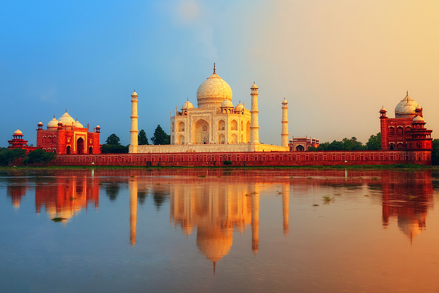 Sunset at the Taj Mahal - a must see!