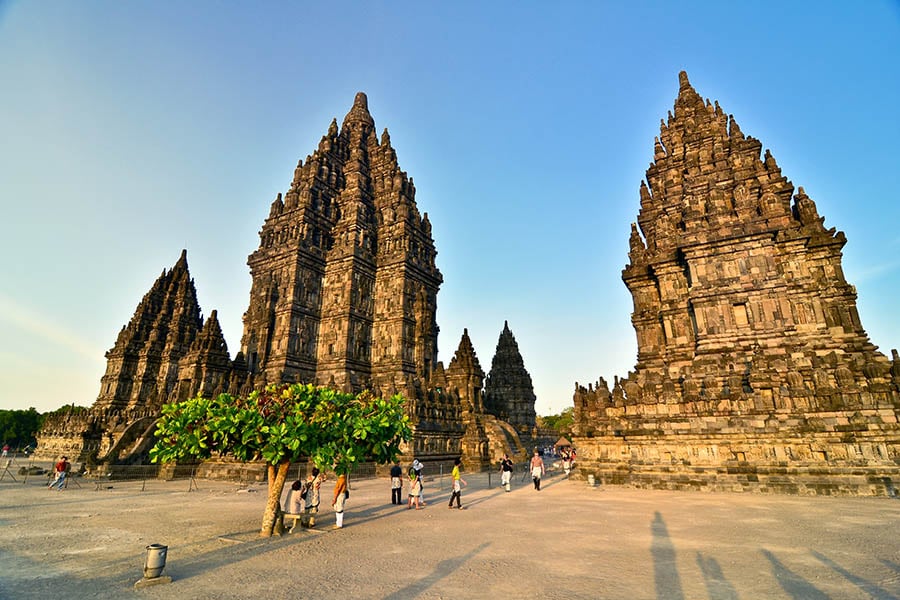 Wander among the Hindu temples of Prambanan