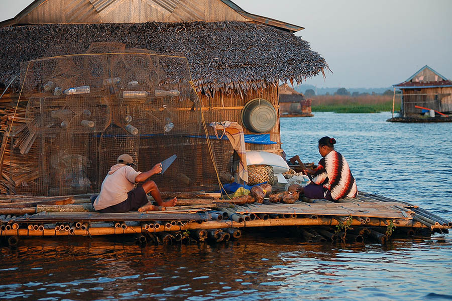  Visit the floating stilt houses of the Bugis people