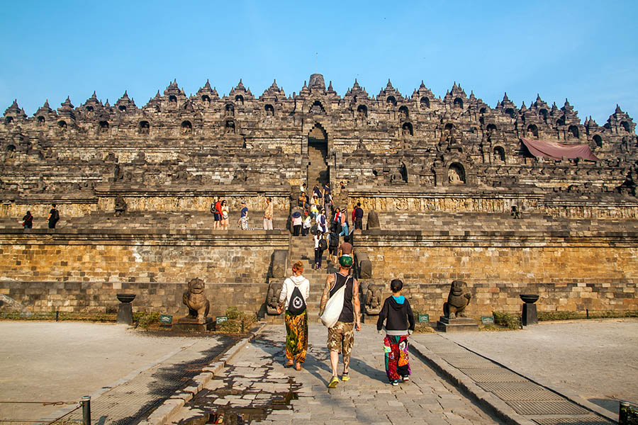 It took 75 years to complete the Borobudur temple complex