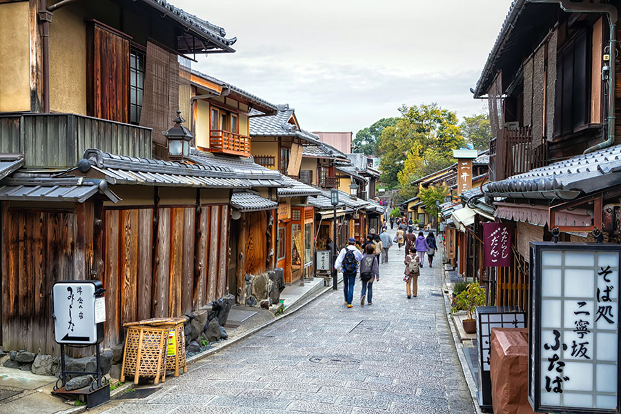You’ll be enchanted by the wooden townhouses of Kyoto
