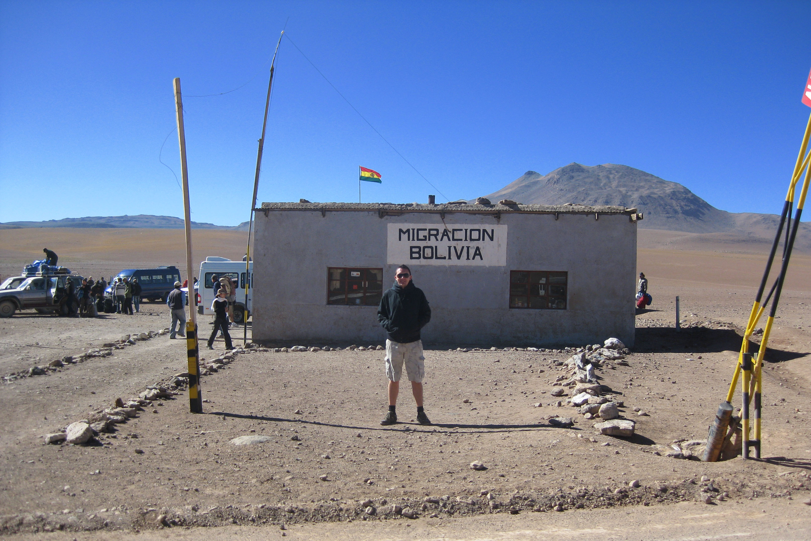 Crossing over the border into Bolivia