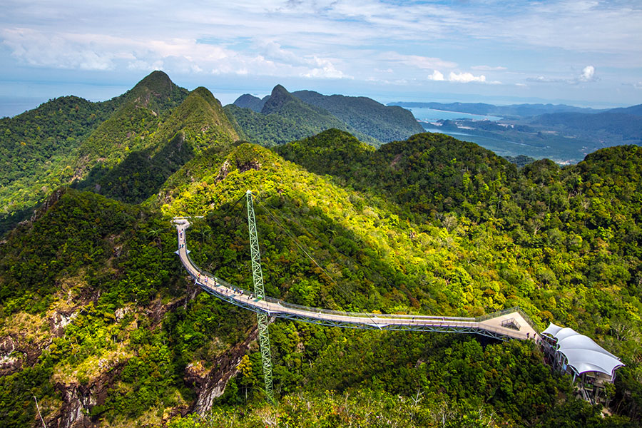 Take the cable car up to the Sky Bridge for stunning views