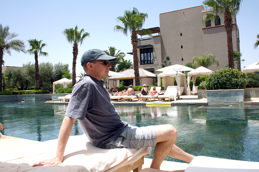 Mark at the Four Seasons in Marrakech, Morocco