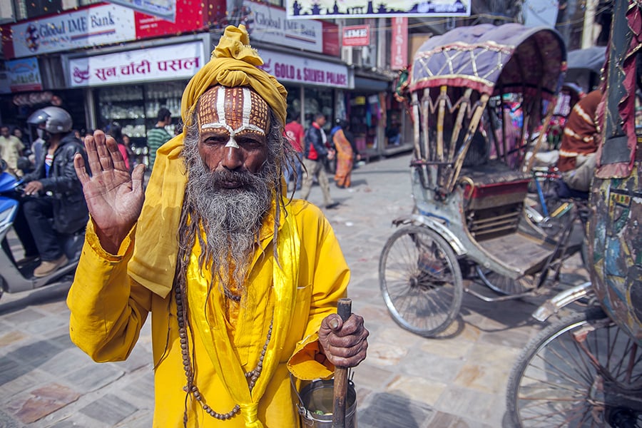 Explore the colorful markets and streets of Kathmandu