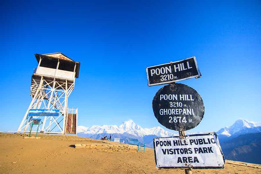 Gaze out across the mountains from Poon Hill