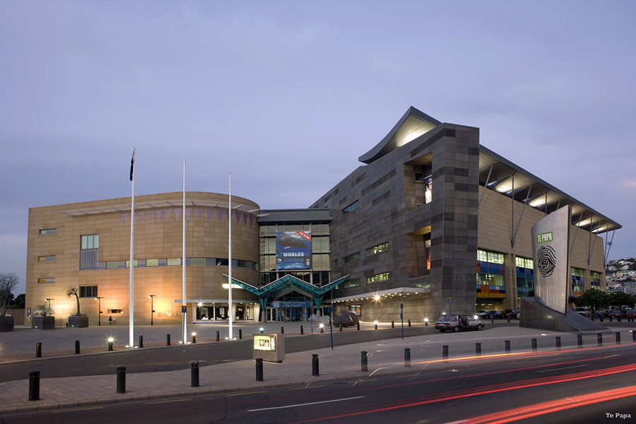 Te Papa, the largest museum in New Zealand is a sight to behold, both inside and out