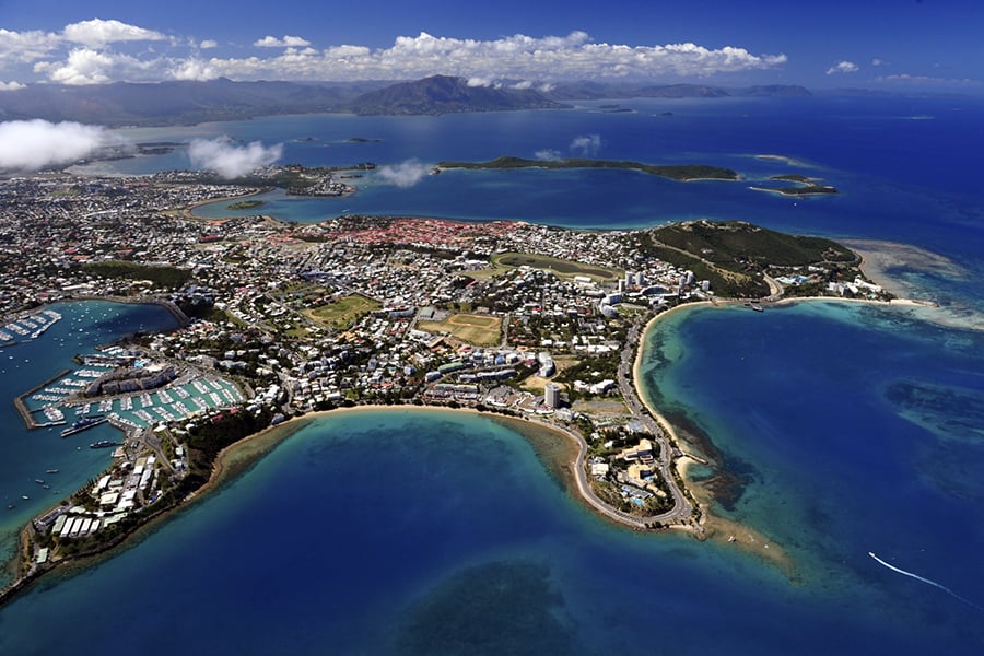 A little piece of France in the Pacific, Noumea has a French Riviera atmosphere with many luxury boutiques and little restaurants