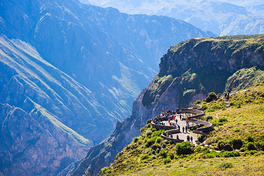 Take in the panoramic views over Colca Canyon – one of the world’s deepest canyons