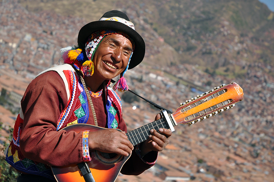 Quechua Indian man, Cuzsco, Peru