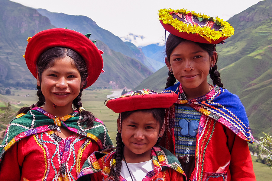 Local children near Cusco, Peru