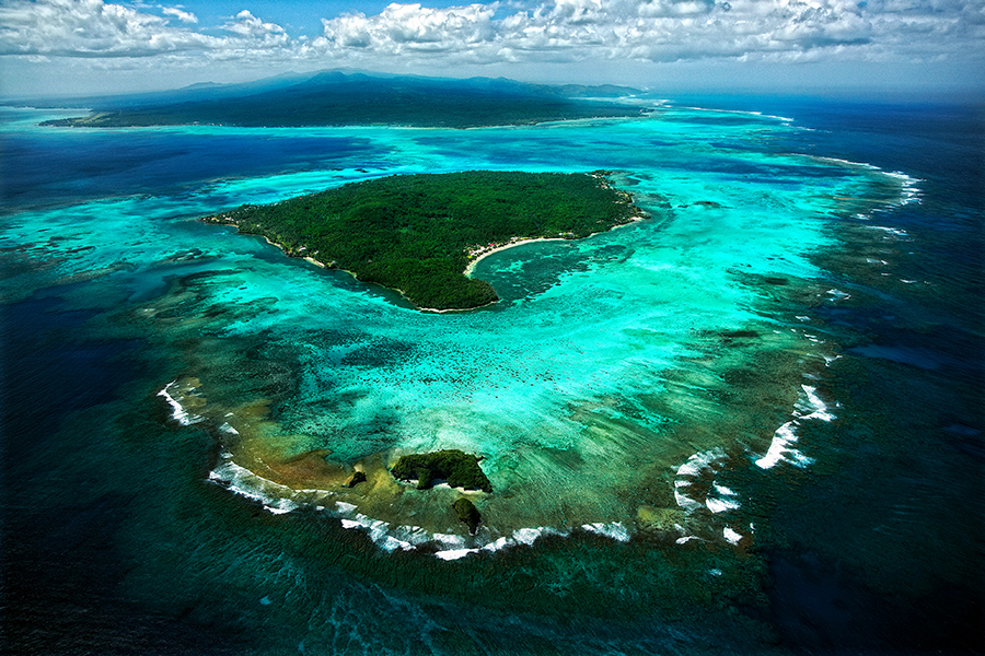 Upolu Island is surrounded by pristine reefs