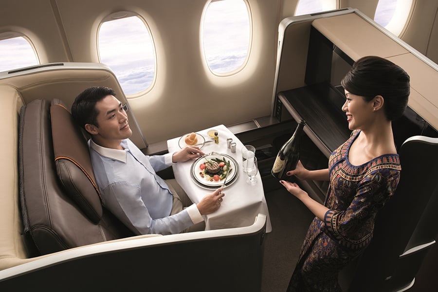 Singapore Airlines First class seat