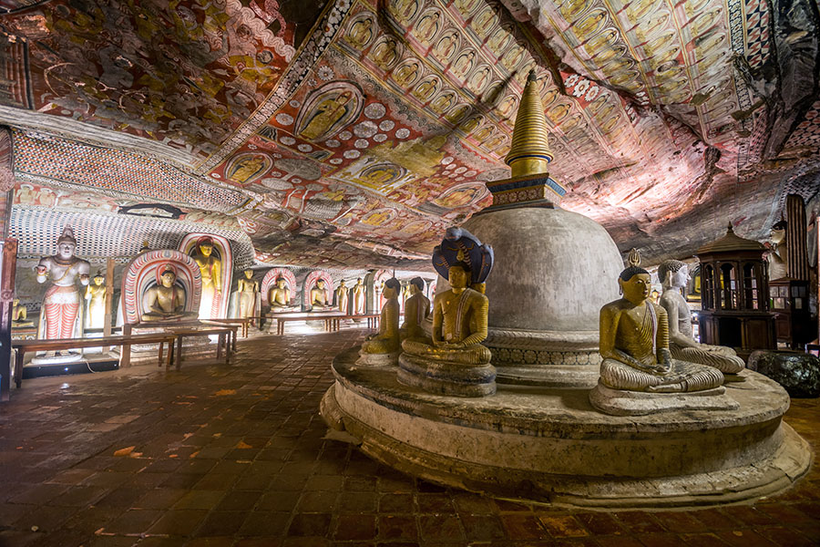 Explore the famous Golden Rock Cave Temple