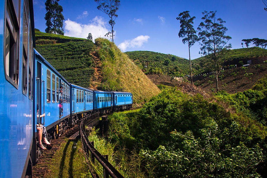 Take the train through the tea plantations to Nuwara Eliya