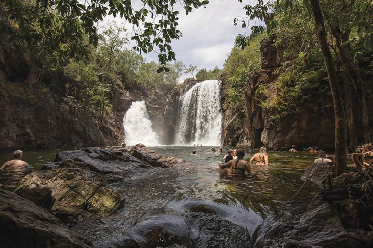 Take a dip in the cascading falls of Litchfield National Park | Photo credit: Tourism Australia